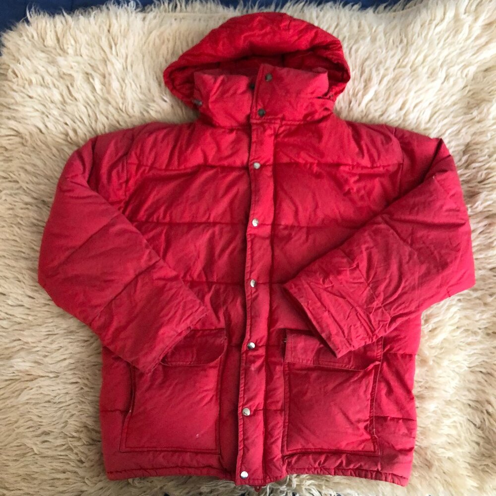 Vintage Echte Down Cotton Puffer Jacket SIze M From Germany
